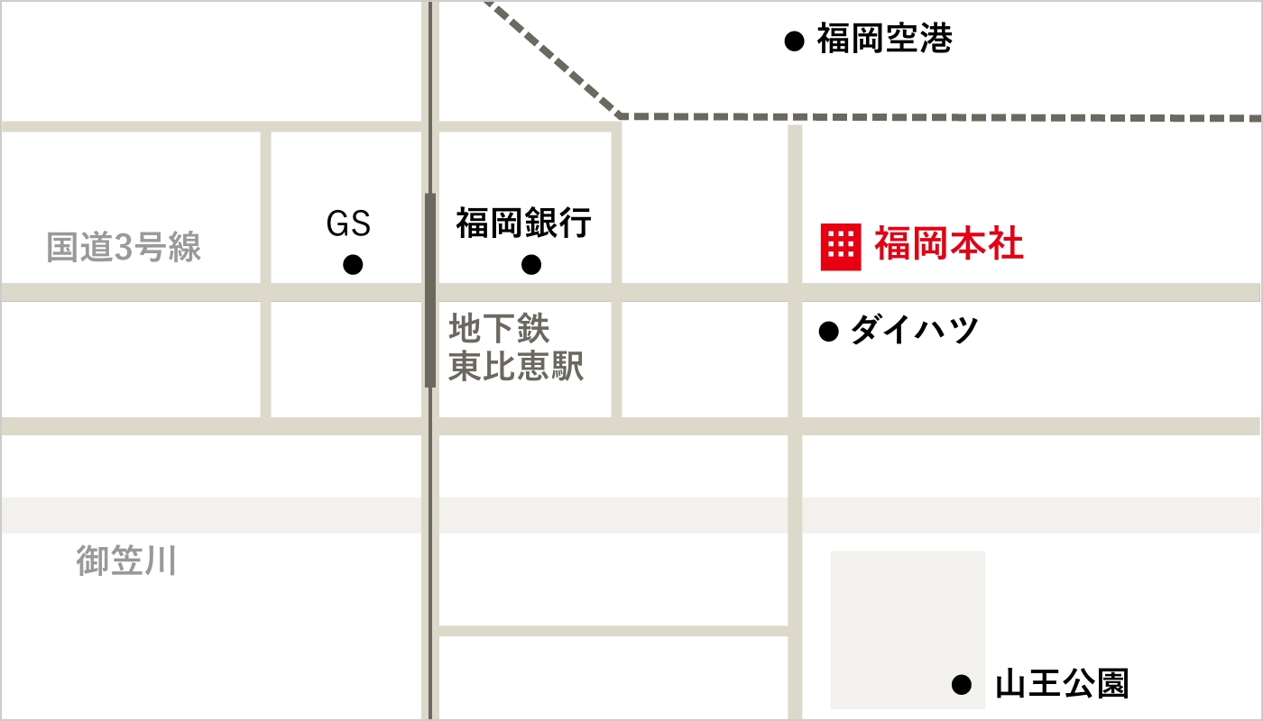 福岡本社地図