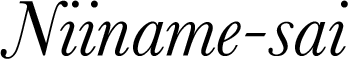 Niiname-sai