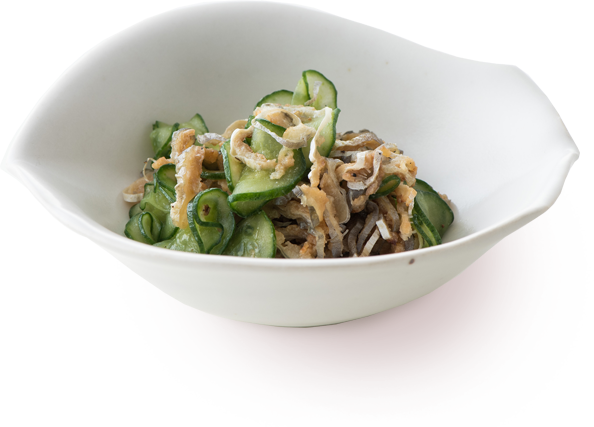 Photo:Vinegared hamokawa (pike eel skin) and cucumber