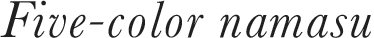 Five-color namasu