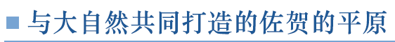 与大自然共同打造的佐贺的平原