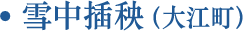 雪中插秧（大江町）
