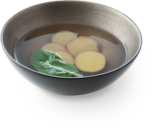 照片:甘藷與皇宮菜清湯